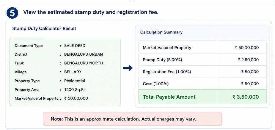 Stamp Duty Calculator Step 5