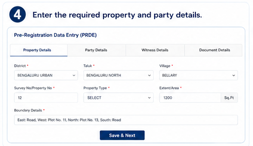 Property Registration Step 4